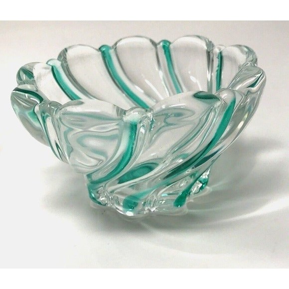 Swirl Glass  Candle Holders Christmas Holiday  Décor - Picture 4 of 10